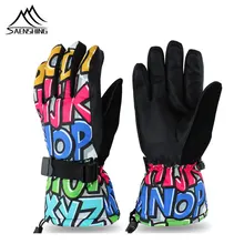 SAENSHING-30 градусов зимние теплые сноуборд лыжные перчатки водонепроницаемые утолщенные Лыжные рукавицы Снегоход Мотоцикл снег Монстр scraw