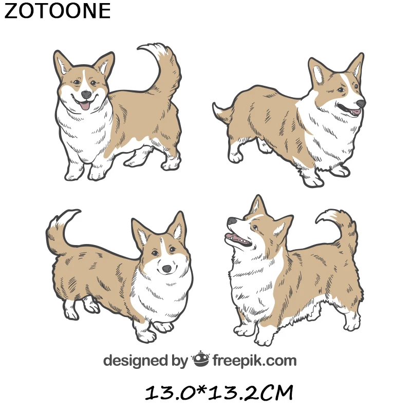 ZT1711 ZOTOONE Мультяшные комбинированные наклейки с животными для железной одежды, аксессуары для самостоятельной сборки, футболки, платья, моющиеся, с теплопередачей, H - Цвет: ZT1711