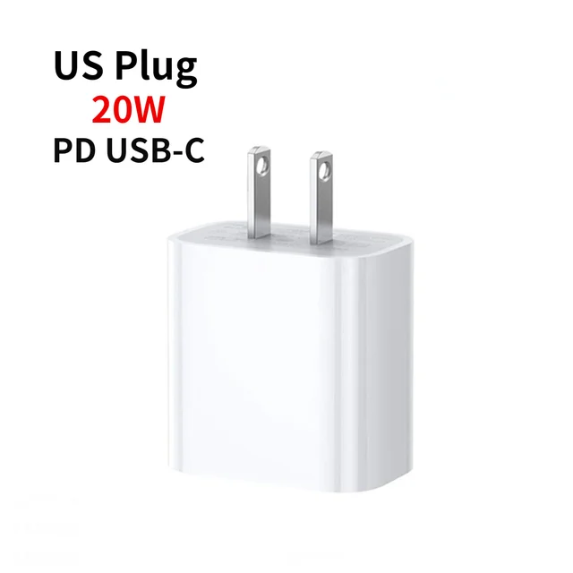 usb fast charge 20W PD Fast Charger For iPhone 13 EU US Plug 1M Data USB Type C Cable For iPhone 12 Charging USB-C Wire for iphone 11 pro ipad usb c 5v 3a Chargers