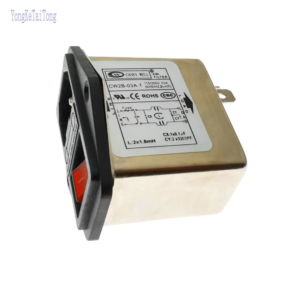 1 шт. Тайвань CW2B новый оригинальный EMI фильтр CW2B-10A-T CW2B-06A-T CW2B-03A-T Мощность в одном