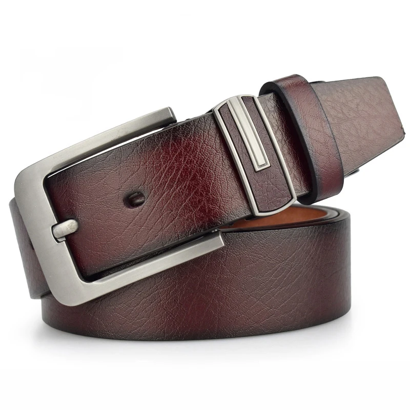 fish belt Men's Fashion Leather Belt High Quality Luxury Brand Ladies Metal Double Buckle New Belt with Jeans crocodile skin belt Belts