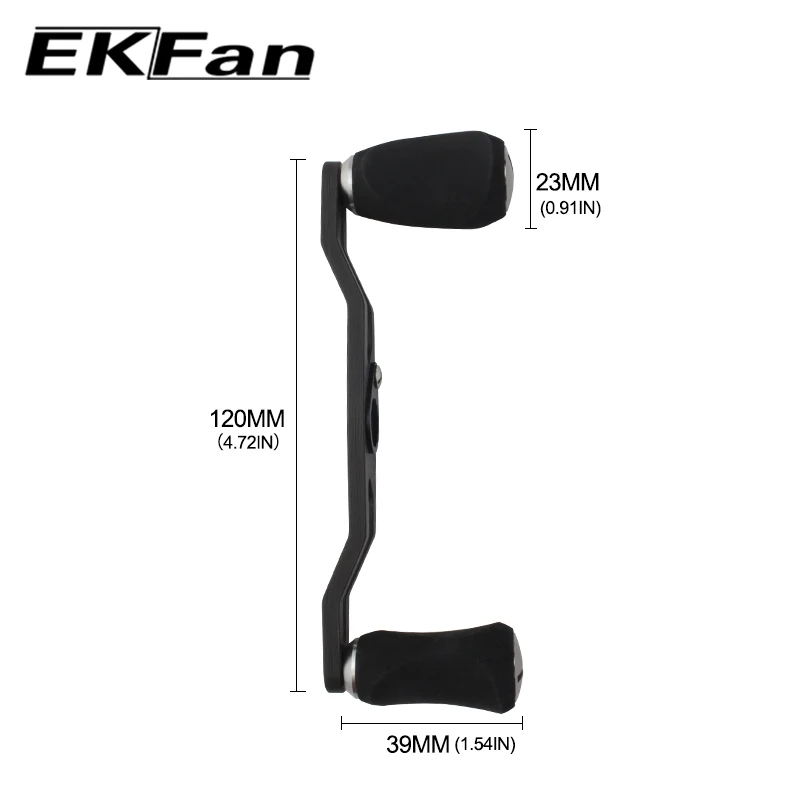 EKfan 7*4 / 8*5 мм углеродное волокно Рыболовная катушка ручка и EVA ручки для Baitcast