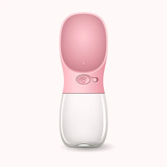 Pink 1.5Л поилка для домашних животных, миски для собак, плавающие, не смачивающие рот, миска для кошки, не разливаются питьевой воды, кормушка пластиковая собачья миска - Цвет: Pink