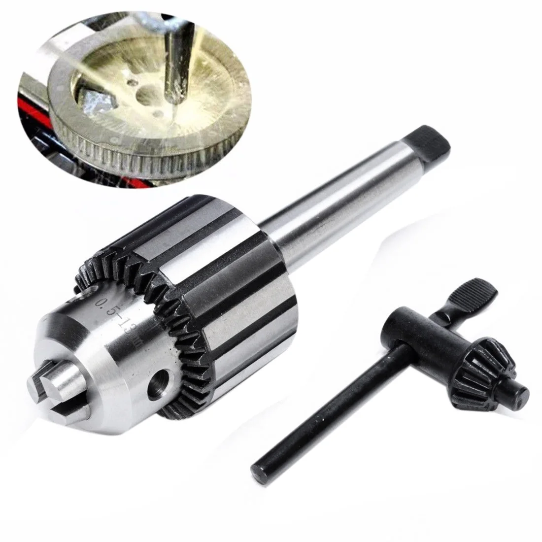 B16 high precision industrial drill chuck bench drill heavy duty chuck drill head wrench drill chuck 1-13mm