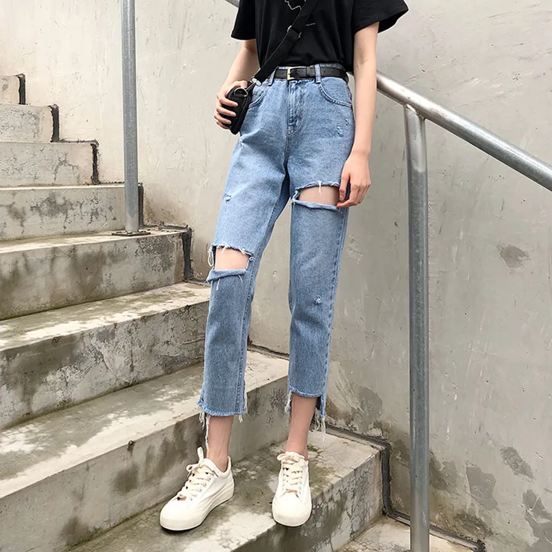 S XL autumn korean style High Waist 