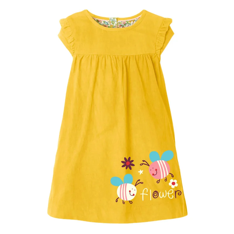 Little maven Dress for New Year 2022 Summer Vestidos for Girls Children’s Clothes Cotton Solid Color Pretty and Elegant Dress dresses prom dresses Dresses