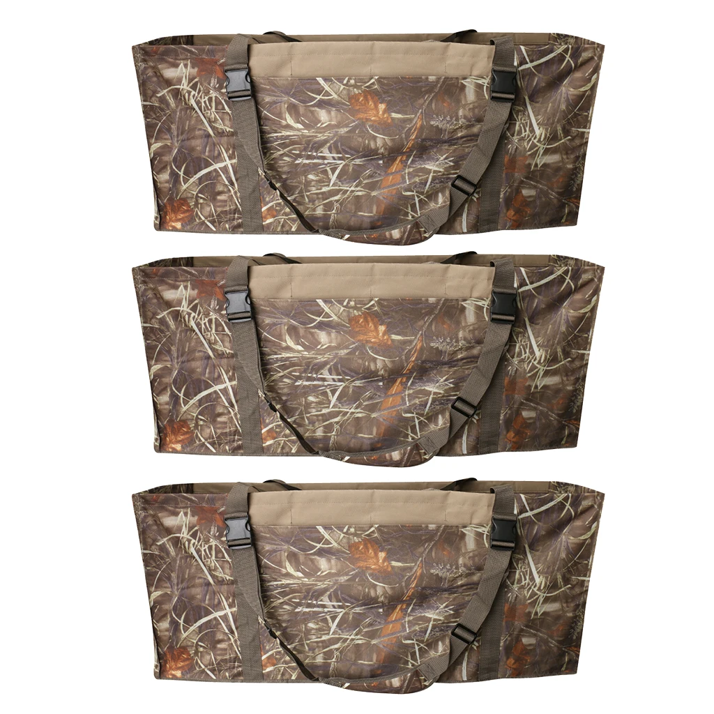 

Pack of 3pcs, Nylon 12-Slot Floating Duck Geese Waterfowl Decoy Bag, with Adjustable Shoulder Strap