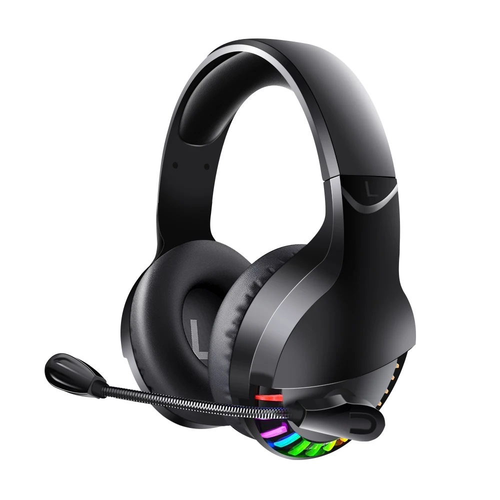 Q2 Noise reduction wired Gaming headphones Colorful lighting e sports for computer with microphone Eat chick headset bass