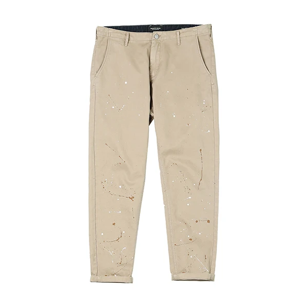 Мужские брюки SIMWOOD, осенние штаны плюс-сайз с принтом в виде брызг, стильные брюки по щиколотку в стиле хип-хоп или стрит-арта, SI980554 - Цвет: khaki
