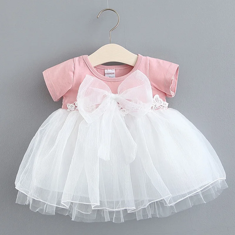 2020-Summer-Dress-For-Baby-Girls-Bowknot-Tutu-Princess-Newbron-Baby-Clothes-Infant-Wedding-Birthday-Party