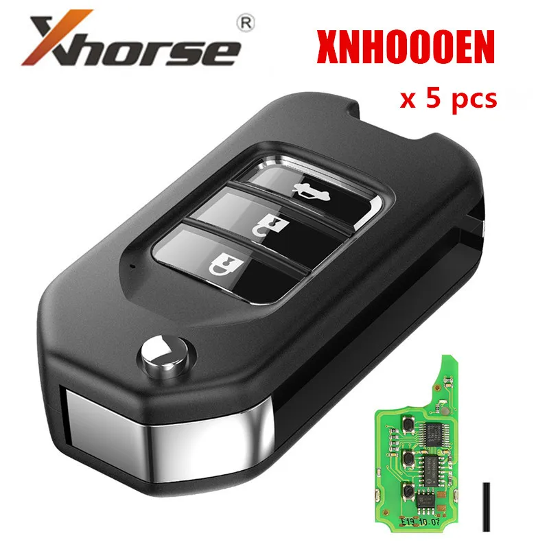 Беспроводной универсальный дистанционный ключ XHORSE XNHO00EN брелок с 3 кнопками для