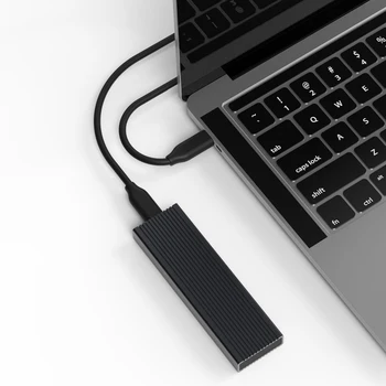 

USB 3.1 to M.2 NGFF SSD Enclosure Aluminum Mobile SSD Adapter Card External Enclosure Fits B-Key B+M Key NGFF SSD