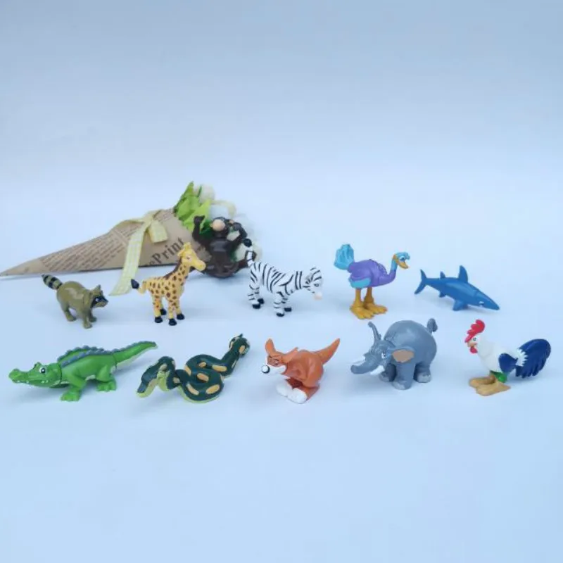 50 шт./лот, милые сборные игрушки dinosaurios de juguete, кукла-животное, динозавр, слон, капсула, игрушки, Мультяшные игрушки, обучающие игрушки, украшение дома