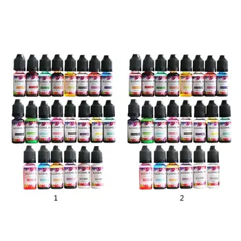 

22 Colors Epoxy Pigment Liquid Colorant Dye Ink Diffusion UV Resin DIY Crafts Jewelry Making