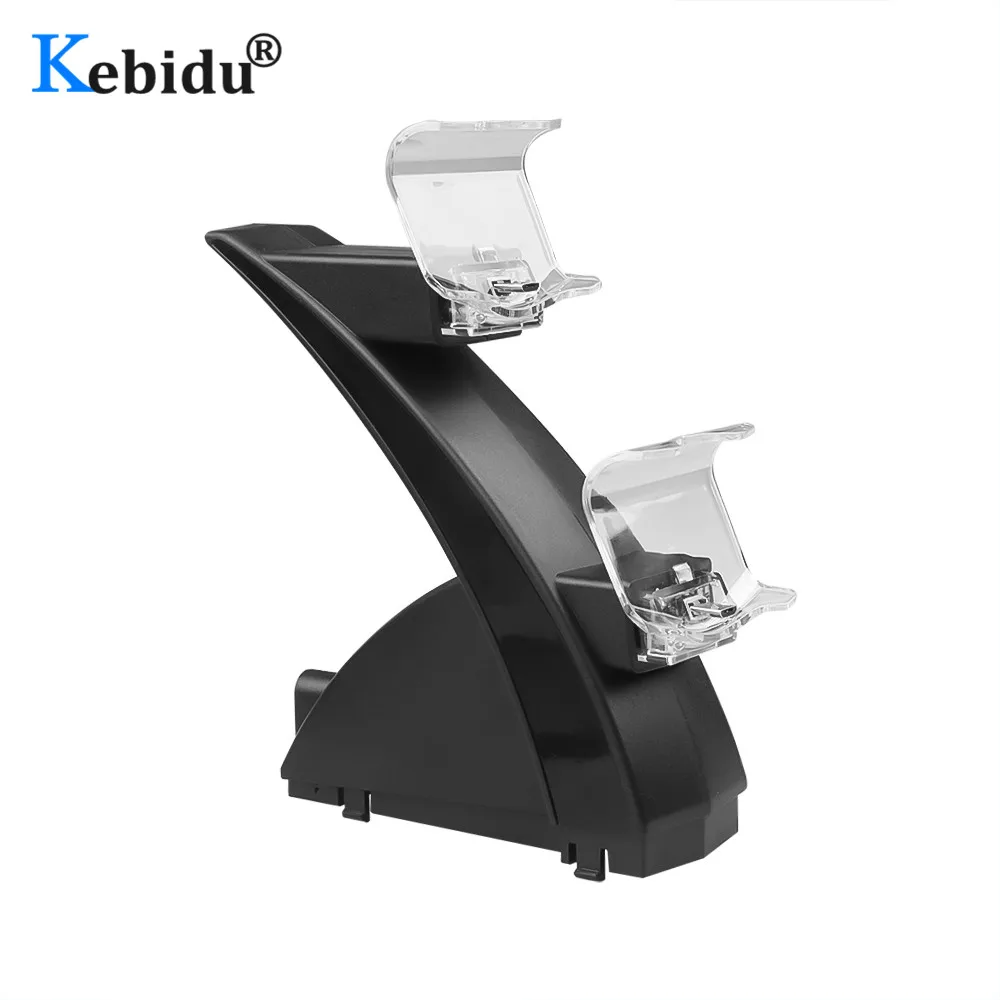 Kebidu Dual USB ручка 5 в подставка зарядное устройство для sony playstation 4 PS4 док-станция для зарядки игровой беспроводной контроллер консоль