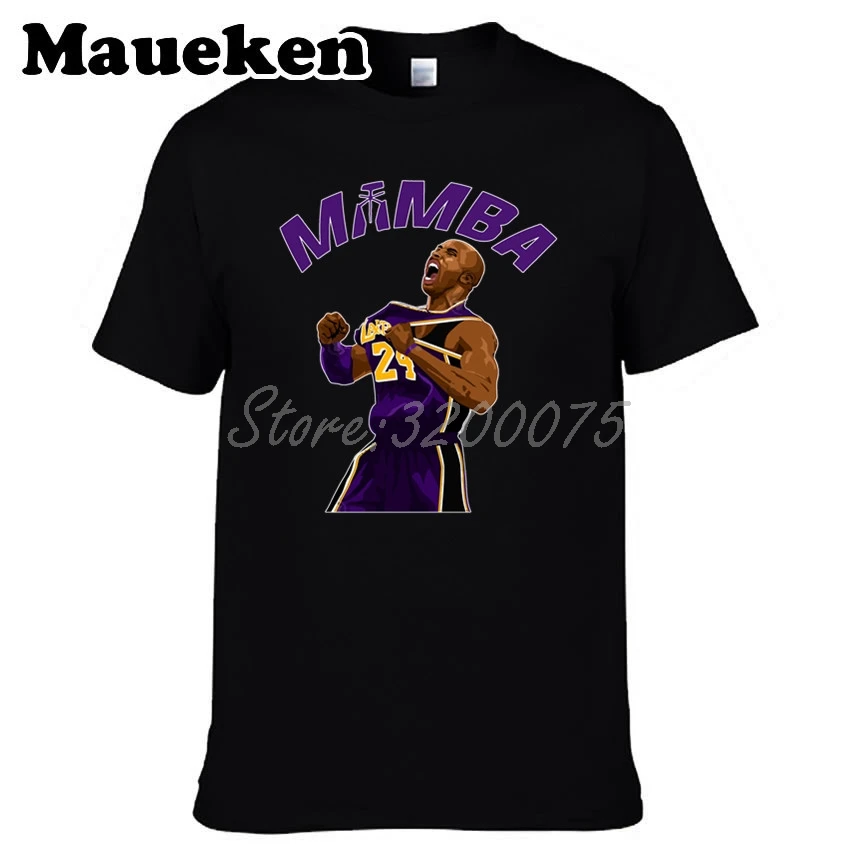 Мужская футболка Mamba Kobe Bryant 24 Лос-Анжелес Легенда одежда футболка мужская футболка для фанатов подарок футболка с круглым вырезом W19102609