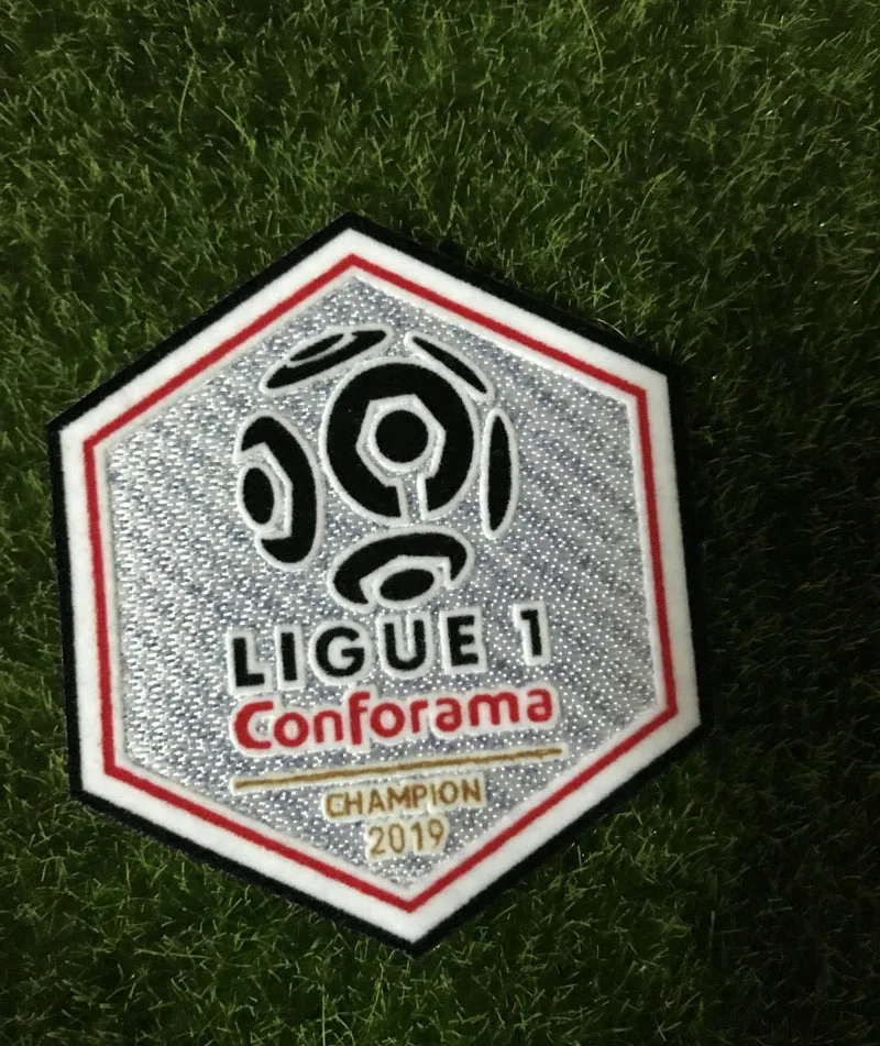 5 шт один лот Ligue 1 Чемпион патч железо на теплопередачи футбольная нашивка значок