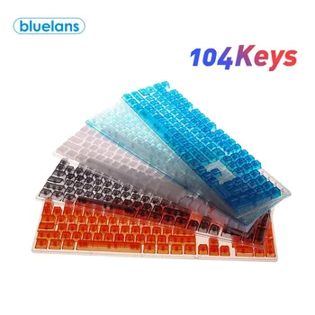 

104Pcs/Set Universal Stylish Clear Mechanical Keyboard Key Caps Replacement