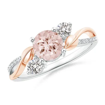 

NEW 2020 Engagement Wedding Rings for Women Simple Round Cubic Zirconia Ring Lady Jewelry