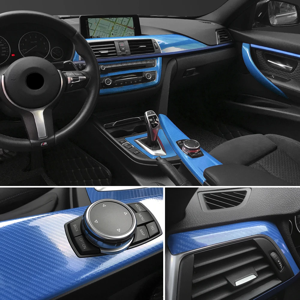 Car Styling 50*200 cm FAI DA TE Ad Alta Lucido 5D In Fibra di Carbonio Vinile Wrap Pellicola Moto Automobili Auto Adesivo E Decalcomanie Accessori - immagine 6
