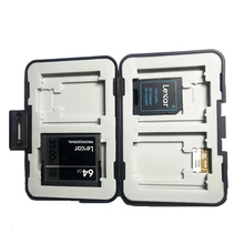 Ez share 12 в 1 пластиковый ящик для хранения сумка кошелек с отделами для карт кошелек большой емкости для 4* SD карты 4* mirco SD 4* CF