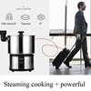 450W Travel Pot Mini Portable 304 Stainless Steel Electric Hot Pot Electric Boiling Pot Small Hot Pot Steamer Stew Pot 110-240V 3