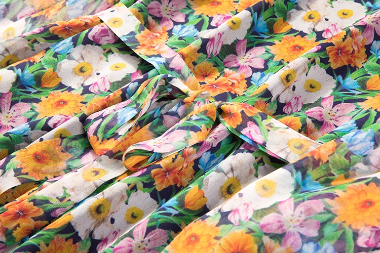 Women Summer Silk Dress O neck plus size Vintage Natural silk dresses Floral Elegant Dress Casual holiday real silk long dress