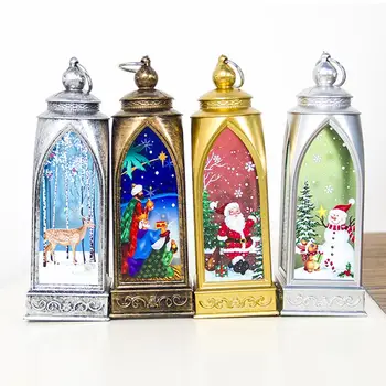 

2020 Romantic Christmas LED Candle Lantern Garden Light Festival Party Home Decoration Supplies Xmas Tree Hanging Ornament