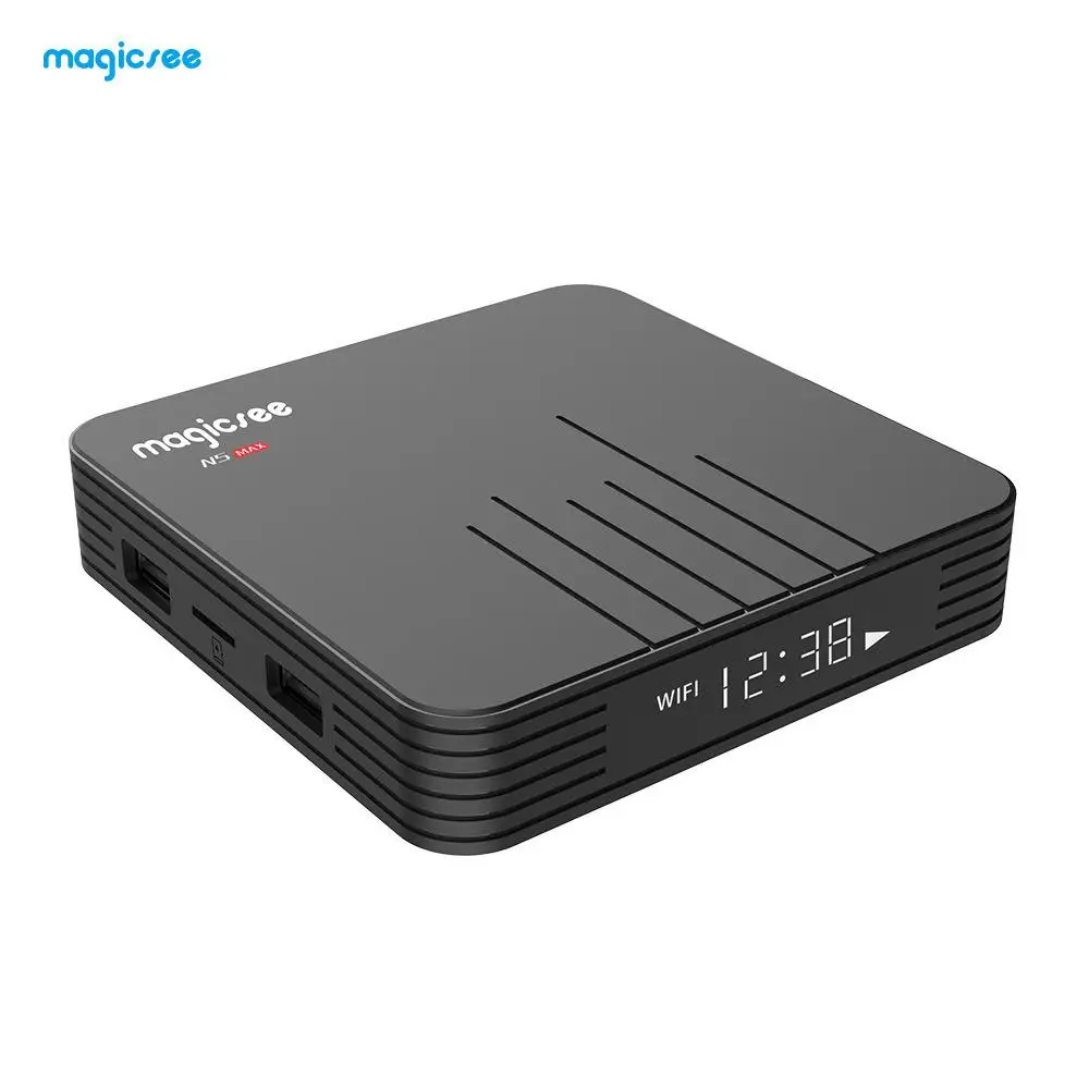 ТВ-приставка N5 Max Amlogic S905X3 Android 9,0 4G 32G/64G Rom 2,4+ 5G Dual Wifi Bluetooth 4,1 смарт-приставка 8K телеприставка