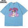 2022 Men Hip Hop T Shirt Streetwear Japanese Cartoon Sexy Girl Tshirt Harajuku HipHop Oversize T-shirt Anime Cotton Tops Tees ► Photo 3/6