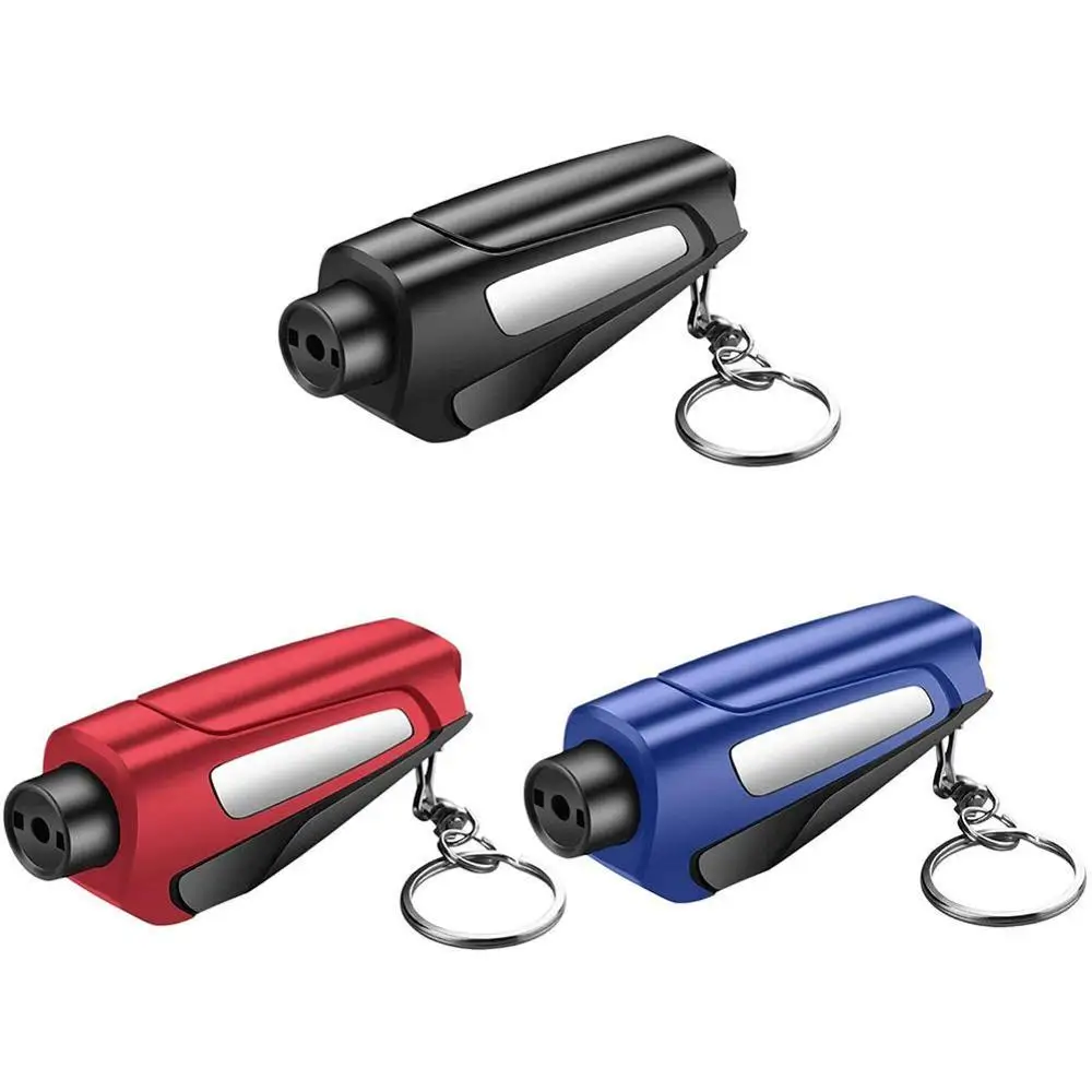 

New Portable Seat Safety Hammer Auto Glass Car Window Breaker LifeSaving Escape Rescue Tool Seat Belt Cutter Keychain