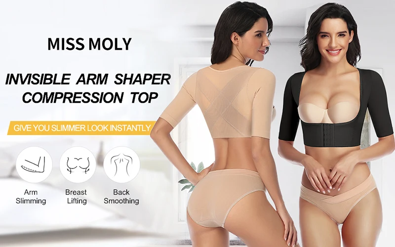 shapewear for women Women Top Shapewear Corset Underbust Push Up Lace Sleeve Underwear Slimming Body Shaper Arm Shapers Back Support Corrector shapewear underwear