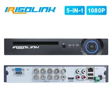 Irisolink 2MP 8CH AHD DVR 5 в 1 Гибридный H.265 рекордер безопасности для 1080P AHD TVI CVI аналоговая IP камера обнаружения движения