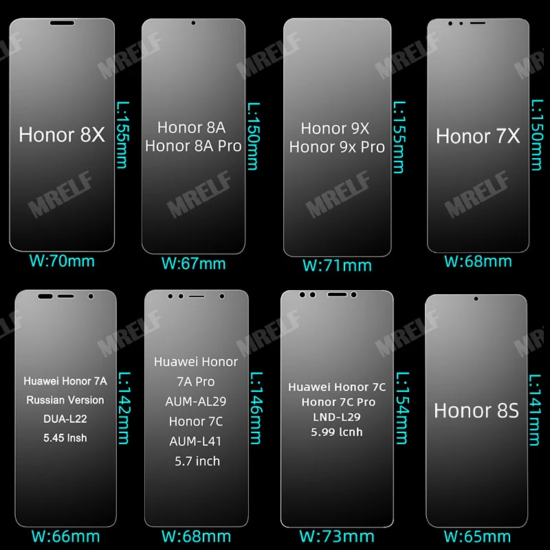 Закаленное стекло для huawei Honor 8X 7A 8S 7C 8A 9X Защитная пленка для экрана Pro 9X стекло Honor 8X 7A 8A 7C Pro 8C 7X безопасность