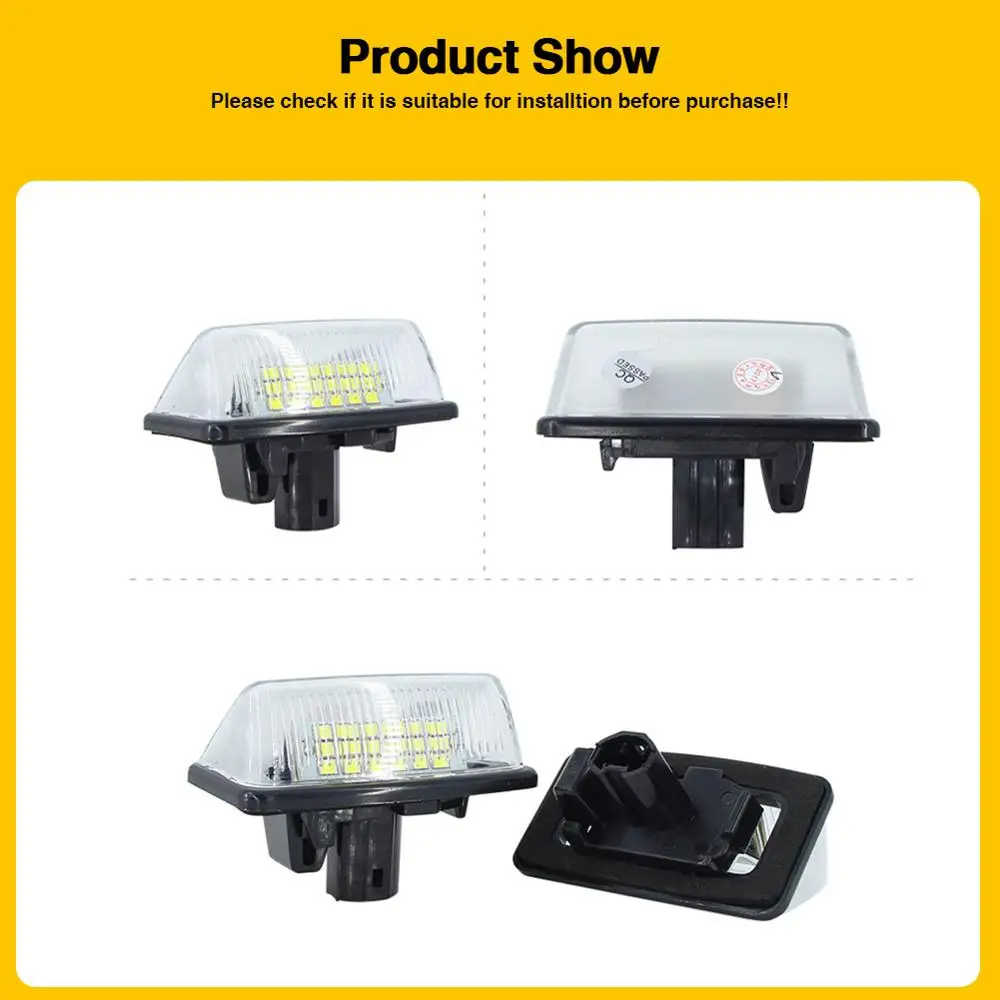 Светодиодный CANBUS без ошибок Подсветка регистрационного номера составной детали