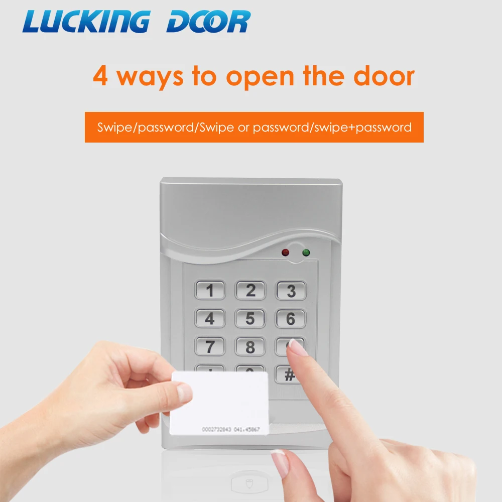 

S90 125Khz RFID Access Control Keypad digital Card Reader Door Lock System 6000 user Standalone Access Controller