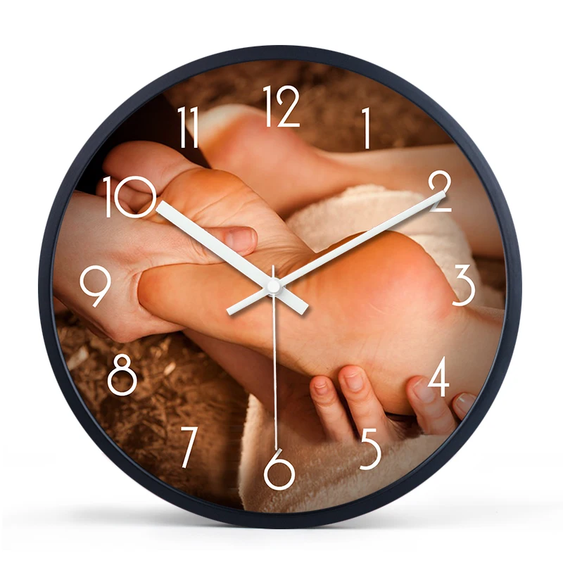Style 12 Creative Wall Clock Silent Metal Big Beauty Salon Club Health Clock Modern Mute Large Hanging Table Montre Murale Decor SC223 - Цвет: Style 12