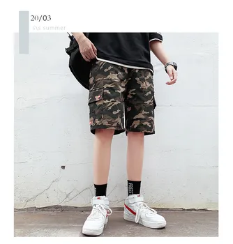 

2020 Summer Cargo style Men's Short pants Fashion Loose Chores hombre Short pant Leisure Jogging Sports pantalones Mens shorts