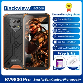 

Blackview BV9800 Pro First Global Thermal imaging Helio P70 Smartphone Android 9.0 6GB+128GB Waterproof Rugged Mobile Phone