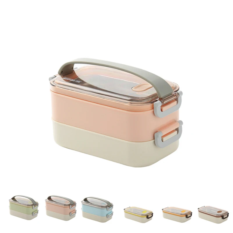 

Portable 304 Stainless Steel Lunch Box Leakproof Bento Box Single/Double Layer Student Adult Food Container Picnic Lunch Box