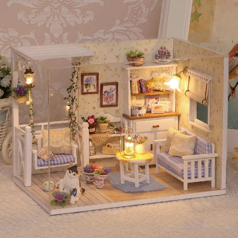 Кукольный дом мебель сделай сам миниатюрные 3D деревянные миниатюры кукольный