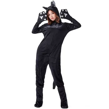 

Adult Unisex Black Cat One-Piece Suit