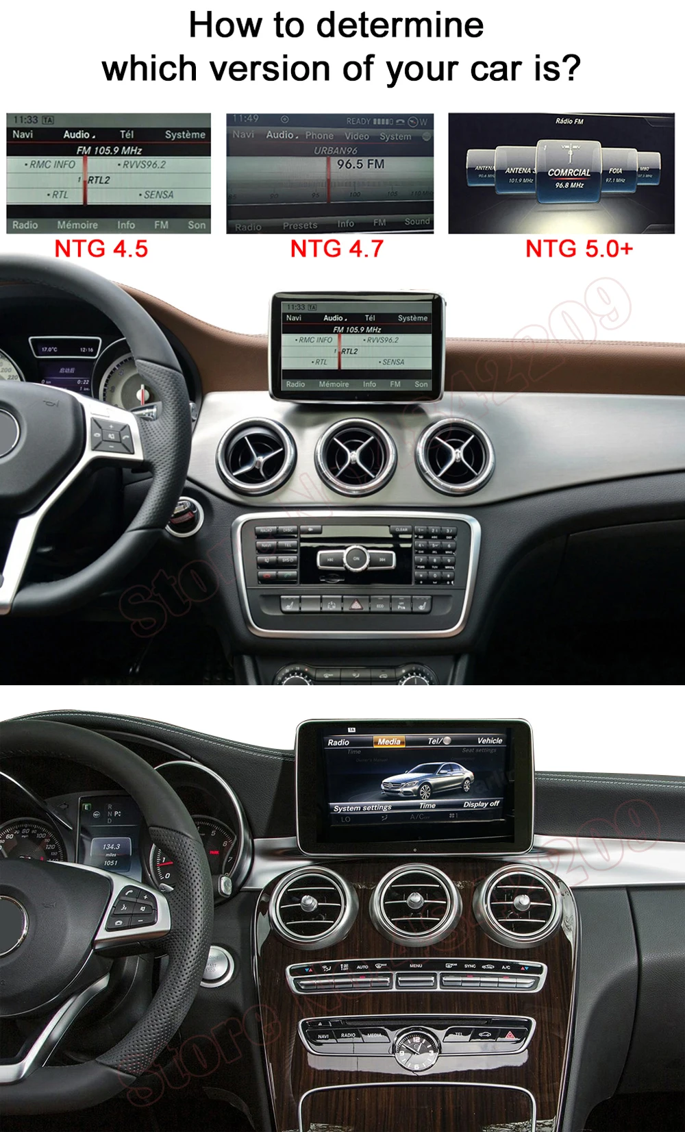 Decoder Box For Mercedes Benz C Glc Class W205 X253 C253 Ntg4 5 4 7 Ntg 5 0 Car Screen Wireless Carplay Mb Video Mirror Link Car Multimedia Player Aliexpress