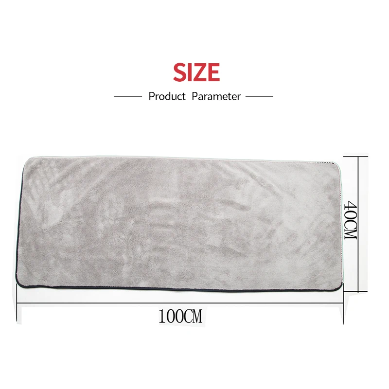 Super Absorbency Car Cleaning Cloth 100X40CM Premium Microfiber Auto Towel Ultra Size Towel One-Time Drying The Whole Vehicles