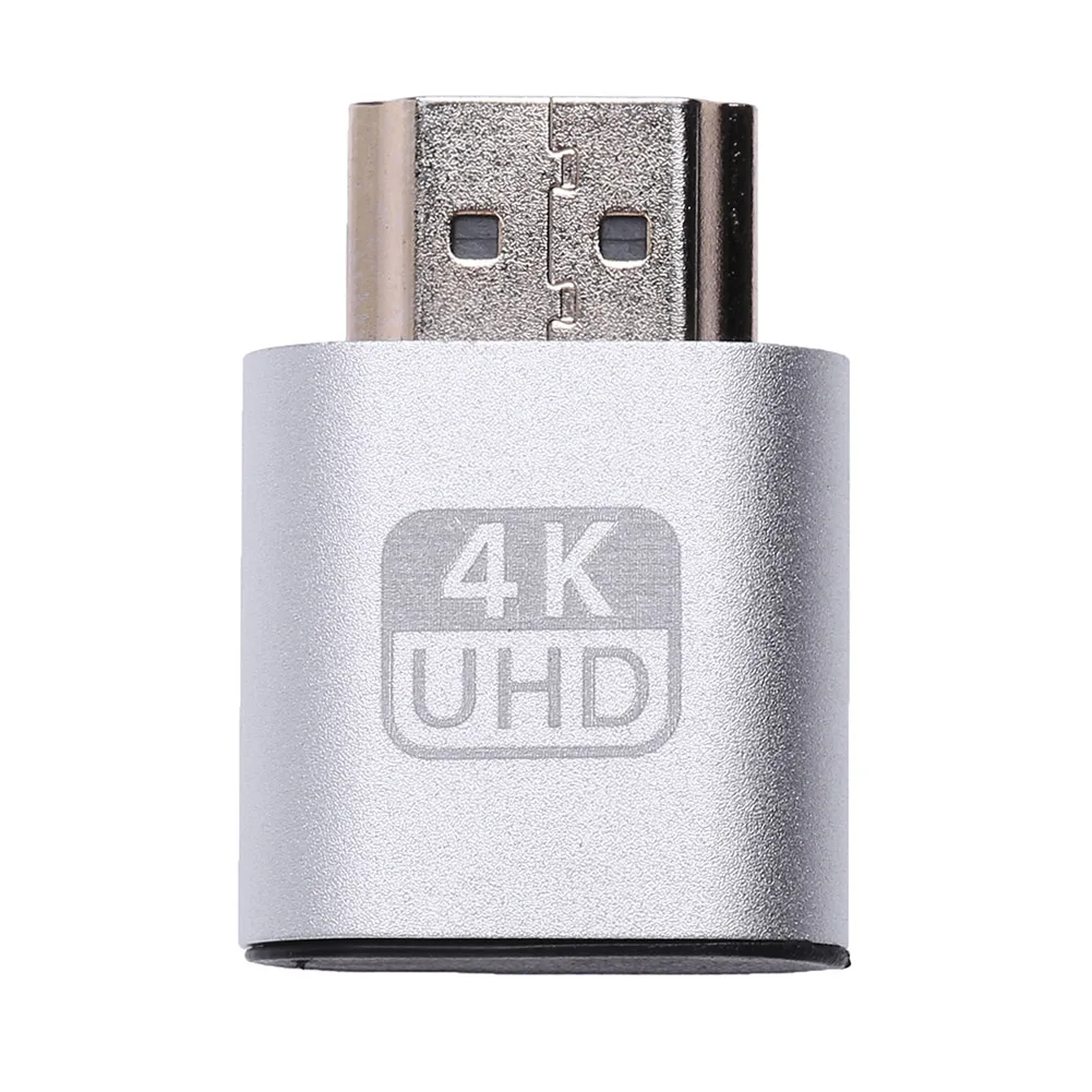 1pc / 2pcs HDMI-compatible Virtual Display Adapter 1.4 DDC EDID Dummy Plug Video Card Mining Rig Emulator for BTC ETH Miner virtual display adapter