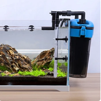 

13W/11.5W Filter Biochemical Fish Tank Filter Barrel Ultra-quiet Transparent External Filter for Aquarium Bucket Canister