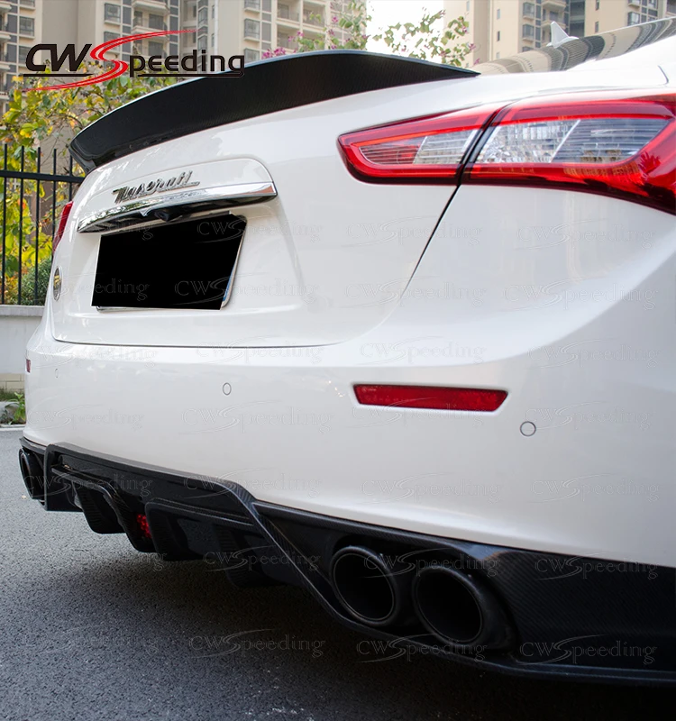 

Real Carbon Fiber Rear spoiler car accessories Wing For 2014-2017 Maserati Ghibli