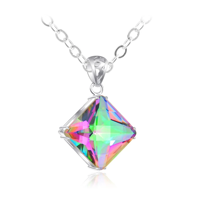 Luckyshine Горячая фотография мистический Радужный кристалл подвеска лошадиный глаз