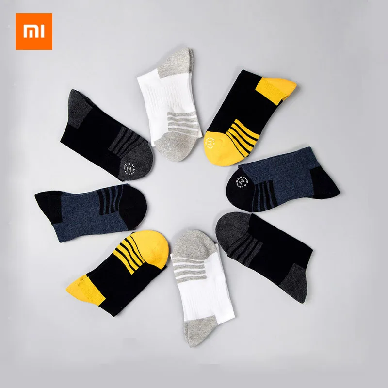 Xiaomi Qimian/антибактериальные хлопковые мужские носки, Осенние повседневные хлопковые носки, мужские носки средней длины, 4 цвета