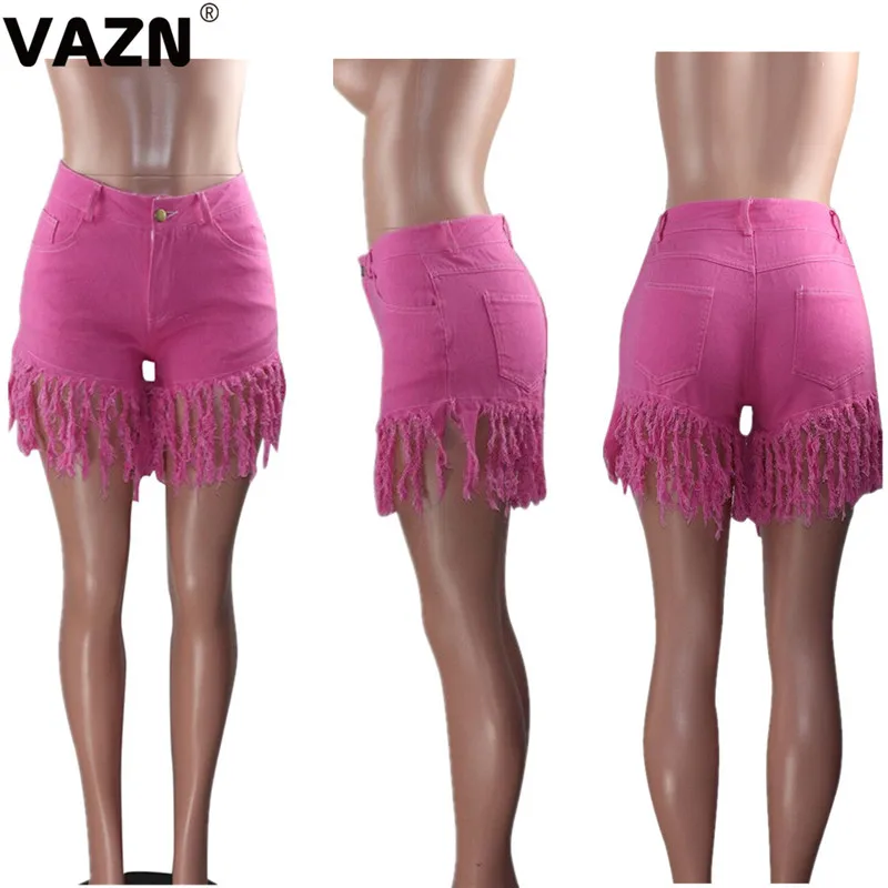 VAZN MOF5067 новые модные джинсовые шорты синего цвета сексуальные пляжные вентилируемые штаны Ночные Клубные брюки